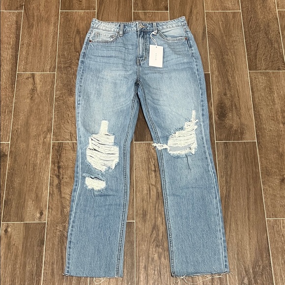 Distressed Blue Jeans - Picture 1 of 3